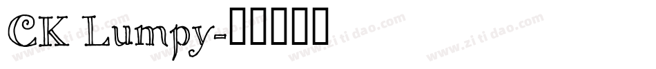 CK Lumpy字体转换